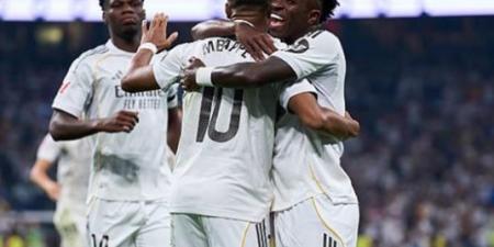 مبابي يسجل ويقود ريال مدريد للفوز على أوفييدو بثلاثية في الليجا - مصدرنا الإخبارى
