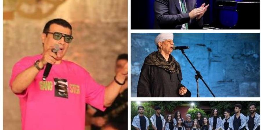 الليلة إيهاب توفيق يتألق بمجموعة من أغانيه أمام الجمهور - مصدرنا الإخبارى