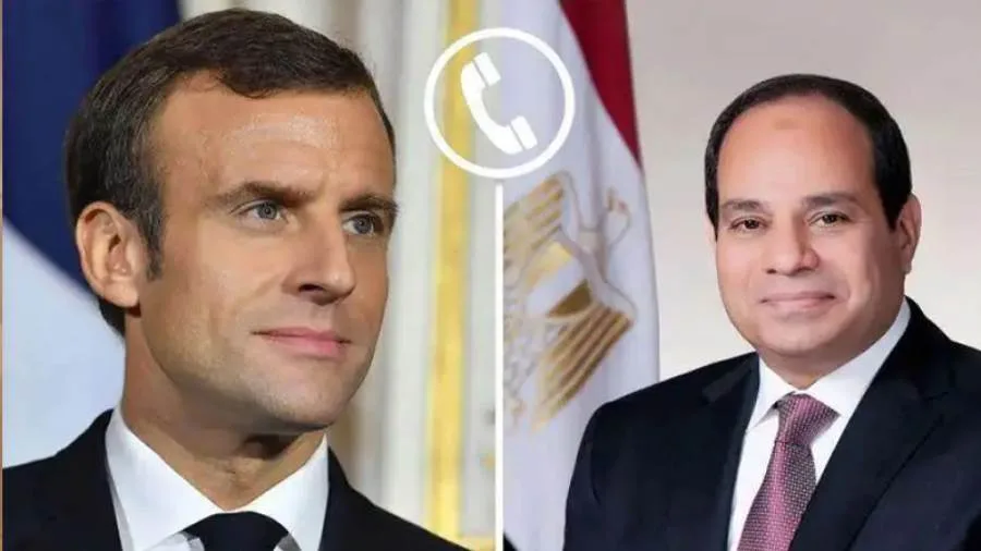 السيسي يؤكد لماكرون التزام مصر الراسخ برفض أي محاولات لتهجير الفلسطينيين خارج وطنهم.