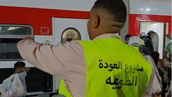 «العودة الطوعية».. محطة السد العالي تستقبل القطار الأسبوعي السادس للإخوة السودانيين