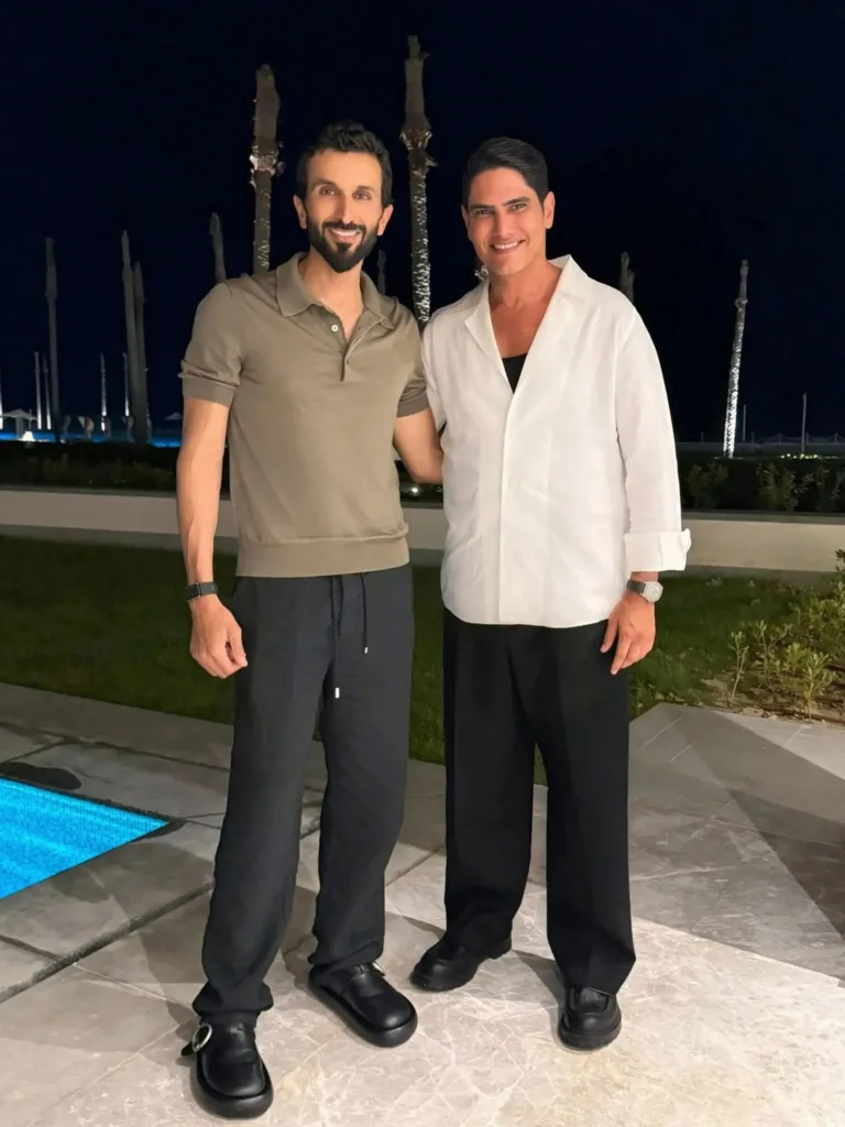أحمد أبو هشيمة يجتمع مع الشيخ ناصر بن حمد آل خليفة أثناء زيارته إلى مصر