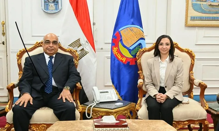 محافظ البحيرة يستقبل وزير العدل ويثني على جهود الوزارة في تحسين نظام العدالة