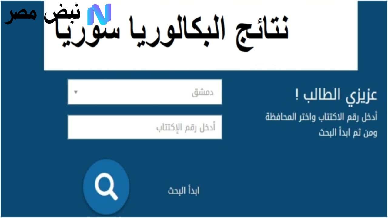 رابط رسمي.. نتائج البكالوريا في سوريا 2025 علمي – ادبي بالرقم الامتحاني عبر موقع وزارة التربية والتعليم السورية “فور صدورها”