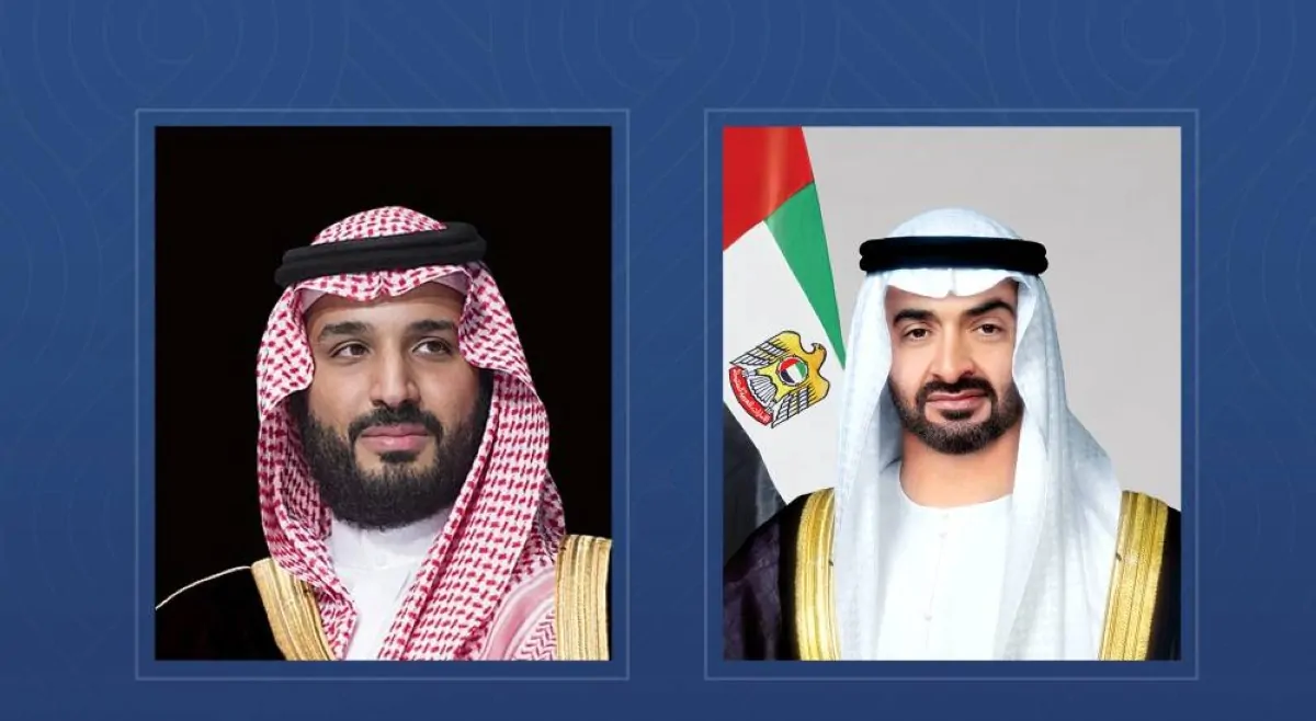 محمد بن زايد ومحمد بن سلمان يتناولان تعزيز العلاقات الأخوية وتطورات المنطقة